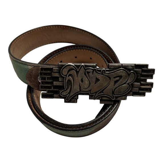 PDF Channel Genuine Leather Belt in Camo